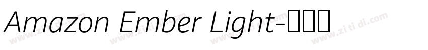Amazon Ember Light字体转换